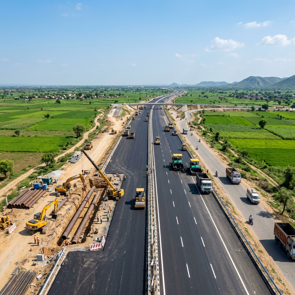 Ganga Expressway pipeline crossing